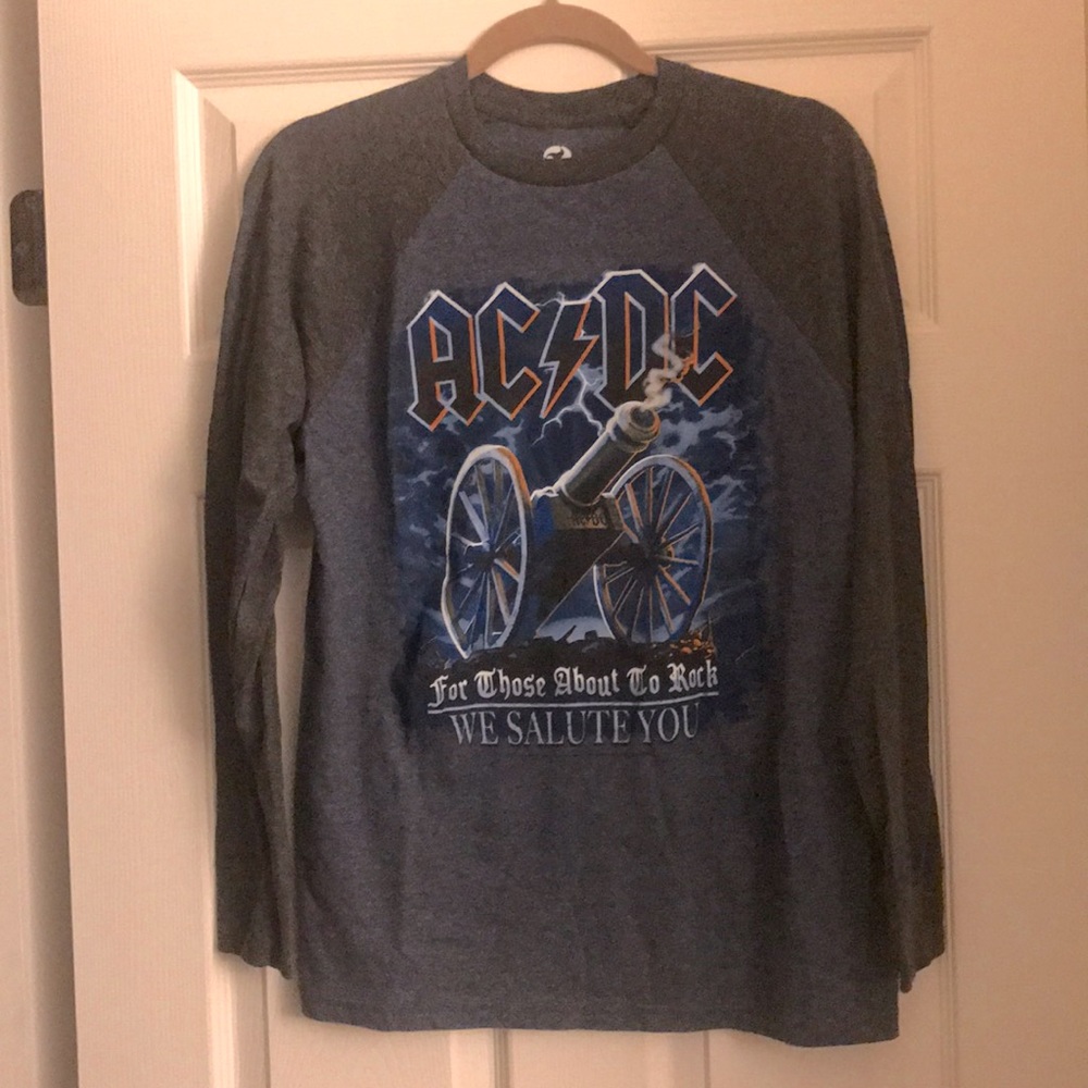 AC/DC Long-Sleeve Raglan T-Shirt - Men's Size Medium